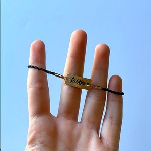 “Faith” Adjustable Bracelet